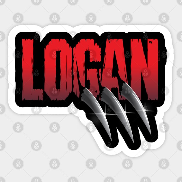 LOGAN Sticker by Illustratorator